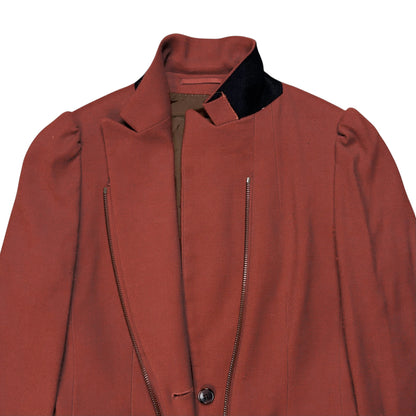 Dries Van Noten Zip Brushed Wool Blazer - AW11
