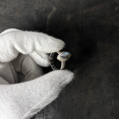 Cat Eye Labradorite Stone Ring