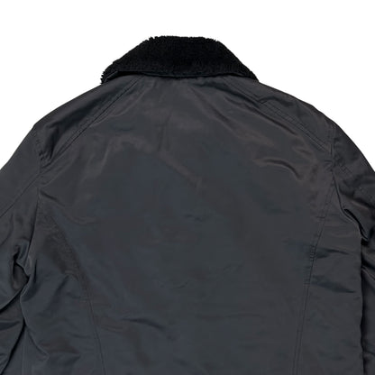 Dirk Bikkembergs Faux Fur Collar Pilot Jacket