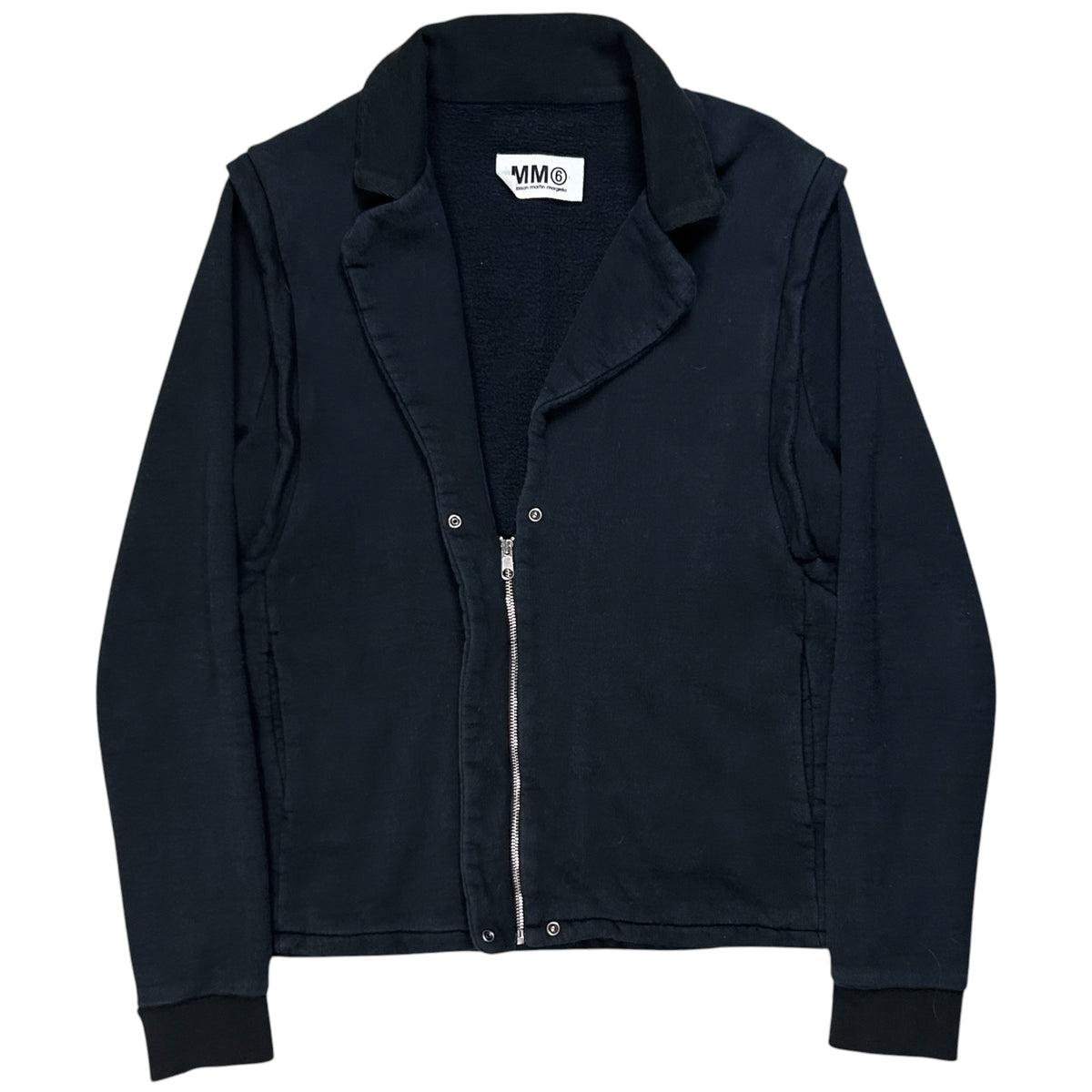 MM6 Maison Margiela Hybrid Lapel Zip Sweater - AW08