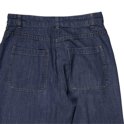 Dries Van Noten Wide Contrast Stitch Jeans