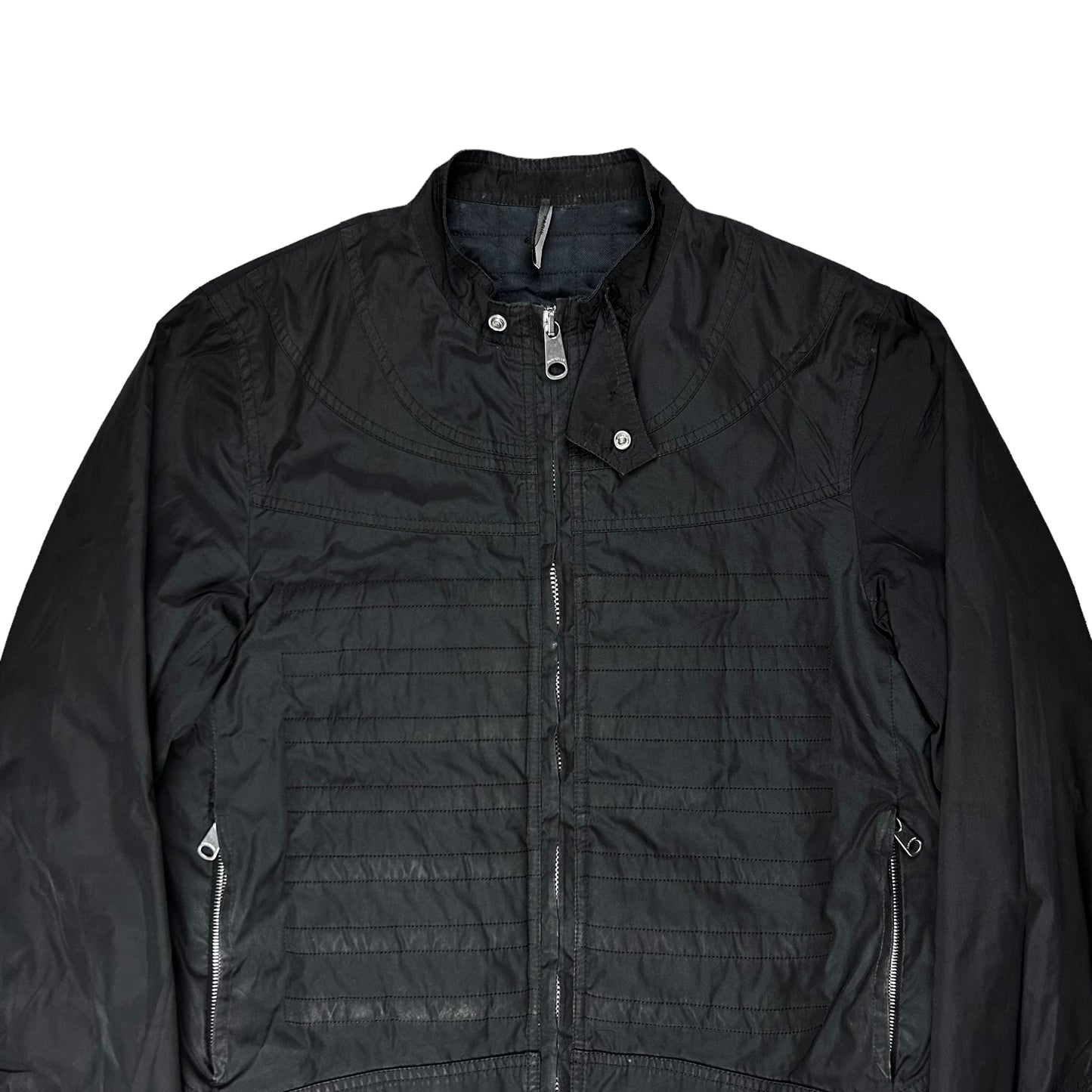 Dior Homme Panelled Cropped Moto Bomber Jacket - AW08