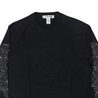 Comme des Garcons Shirt Intarsia Sleeve Sweater - AW19
