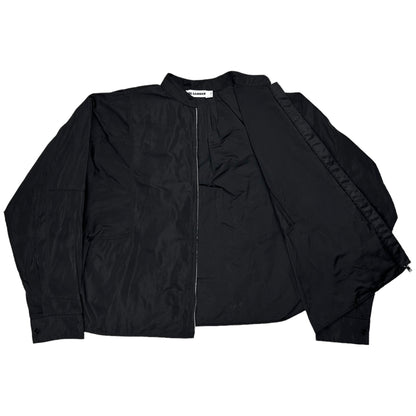 Jil Sander Cropped Pleated Back Bomber Jacket - SS17