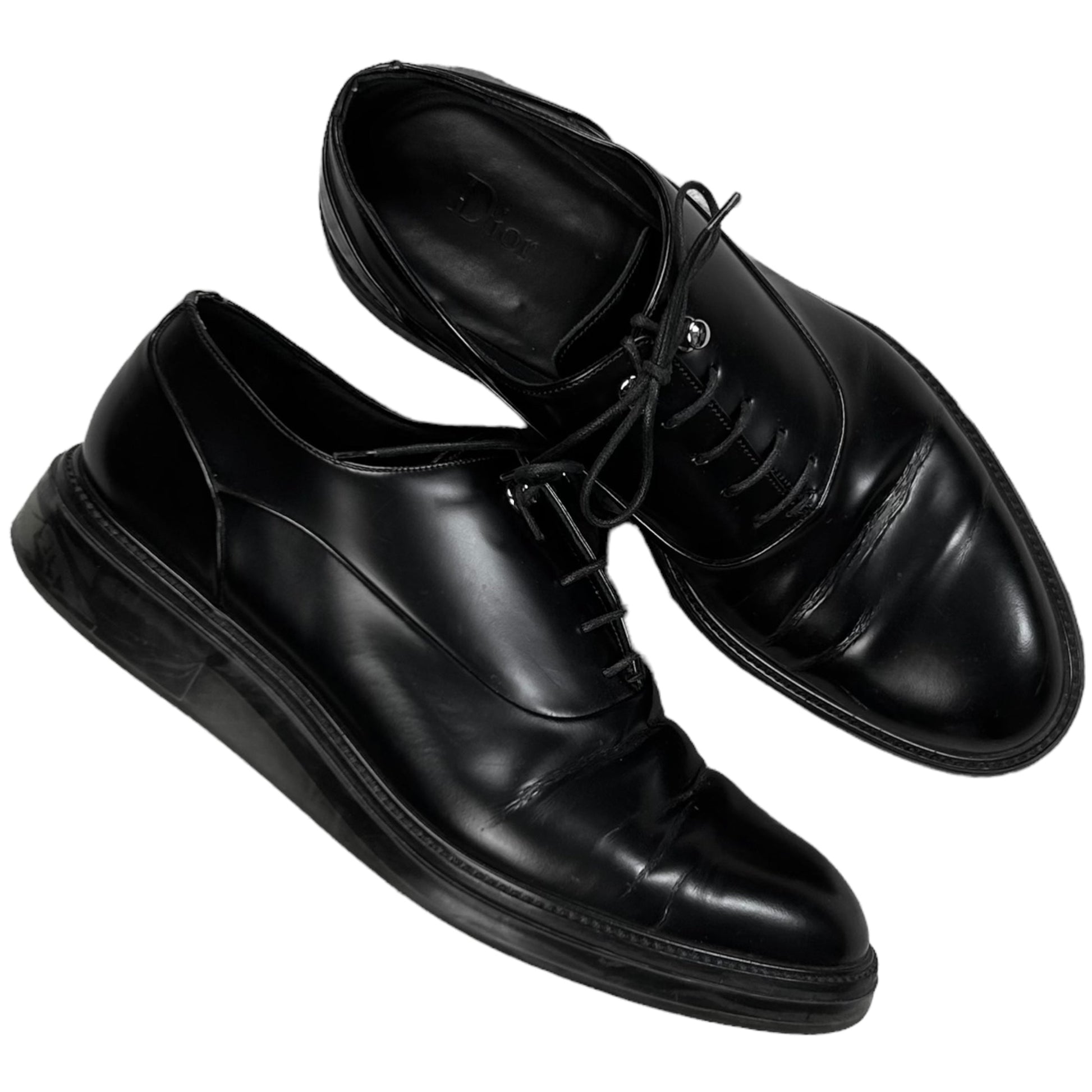 Dior Homme Translucent Sole Stud Derbies - AW13 Vertical Rags Dior Homme Translucent Sole Stud Derbies - AW13 Vertical Rags
