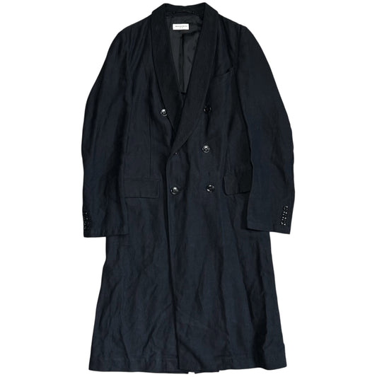 Dries Van Noten Double Breasted Corduroy Shawl Collar Coat