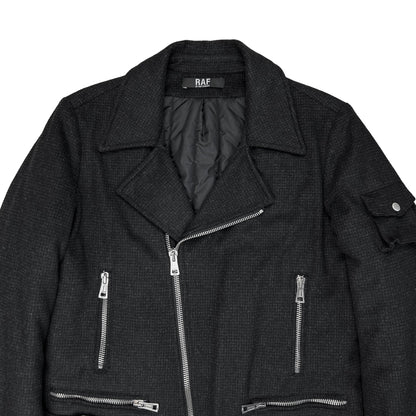 RAF by Raf Simons Wool Perfecto Biker Jacket - AW06