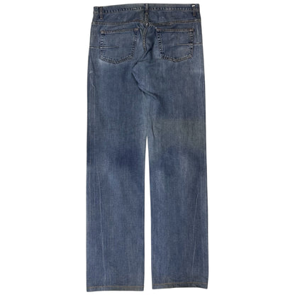 Dior Homme Silver Wax Straight Jeans - SS09