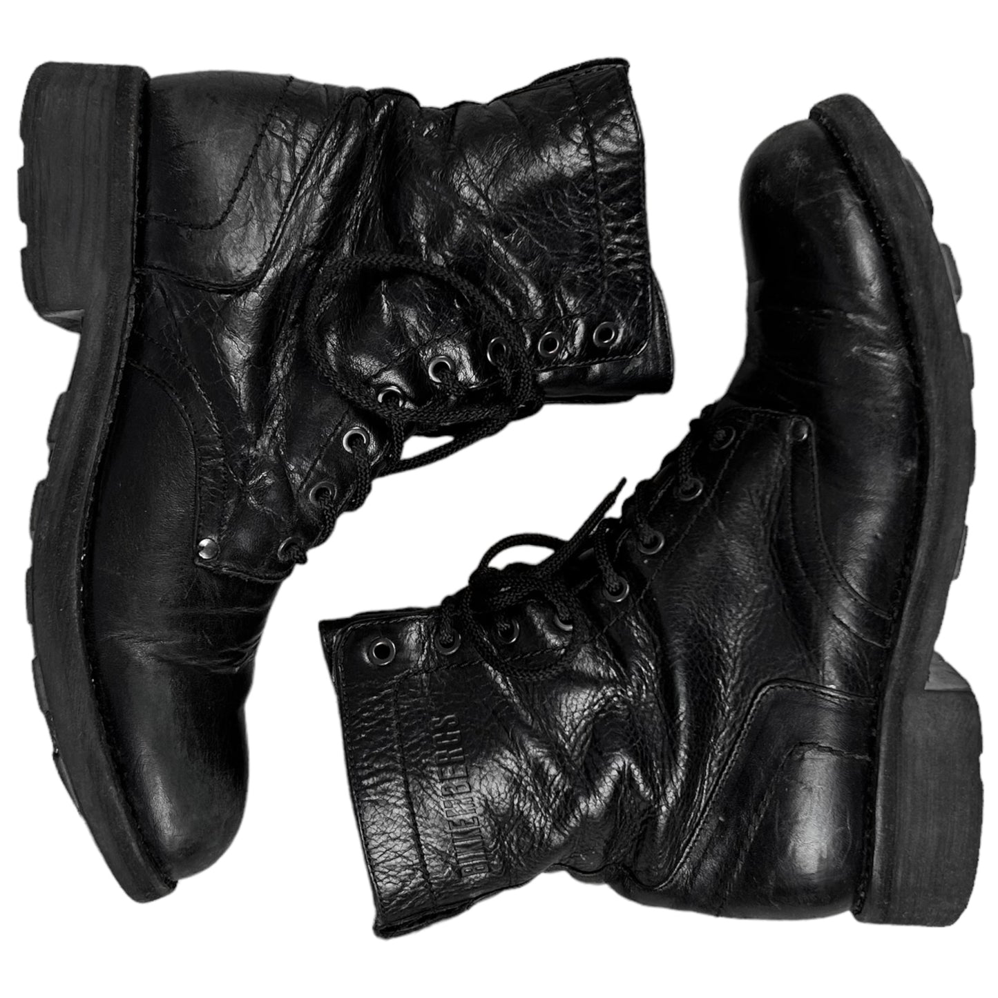 Dirk Bikkembergs Rustic Stud Combat Boots