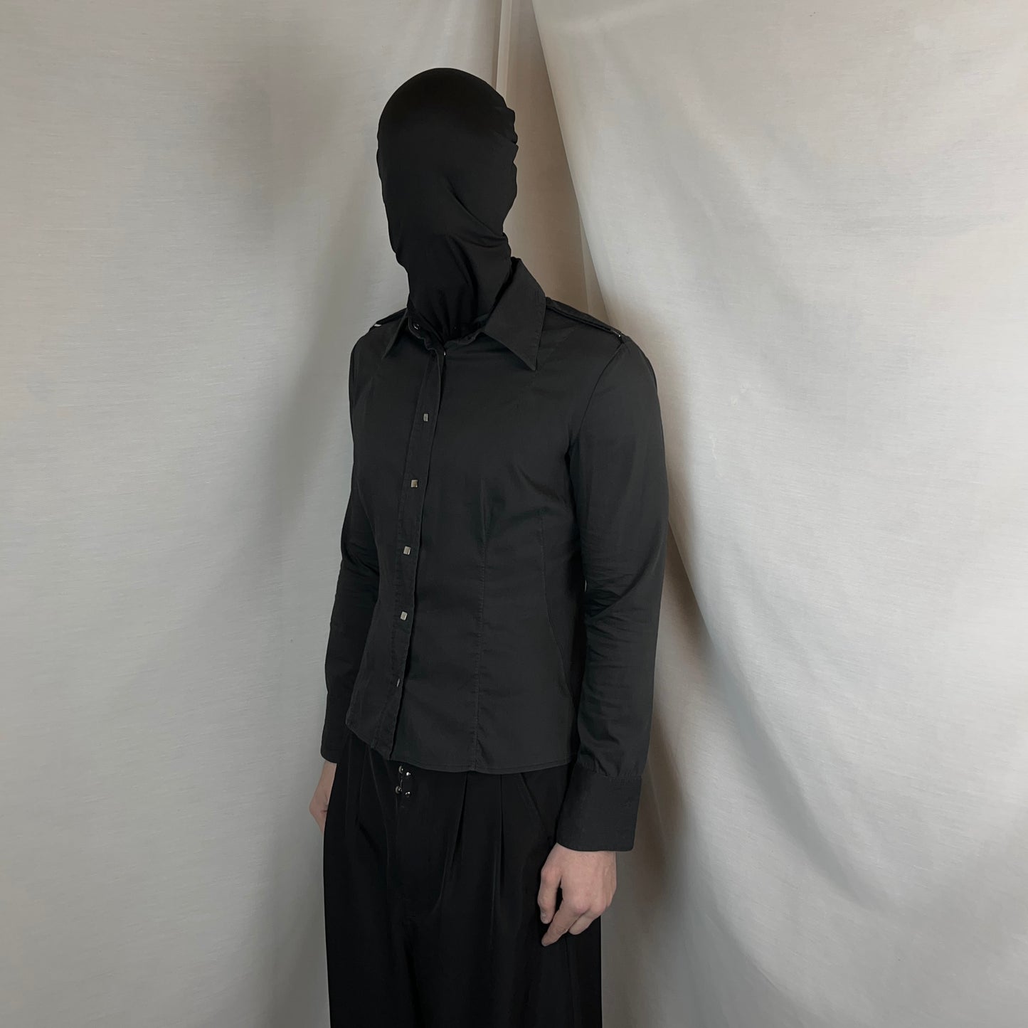 Gucci by Tom Ford Shoulder Strap Snap Shirt - 90s