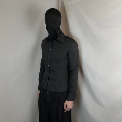 Gucci by Tom Ford Shoulder Strap Snap Shirt - 90s