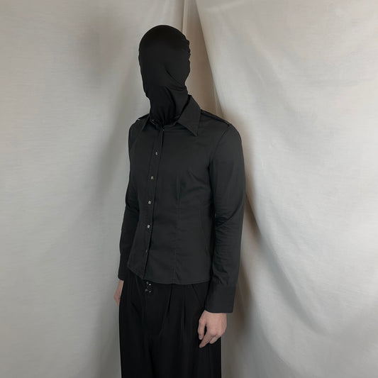 Gucci by Tom Ford Shoulder Strap Snap Shirt - 90s