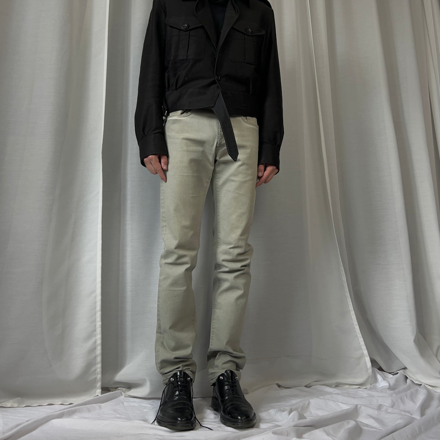 Dior Homme Silver Overdye Slim Jeans - SS06