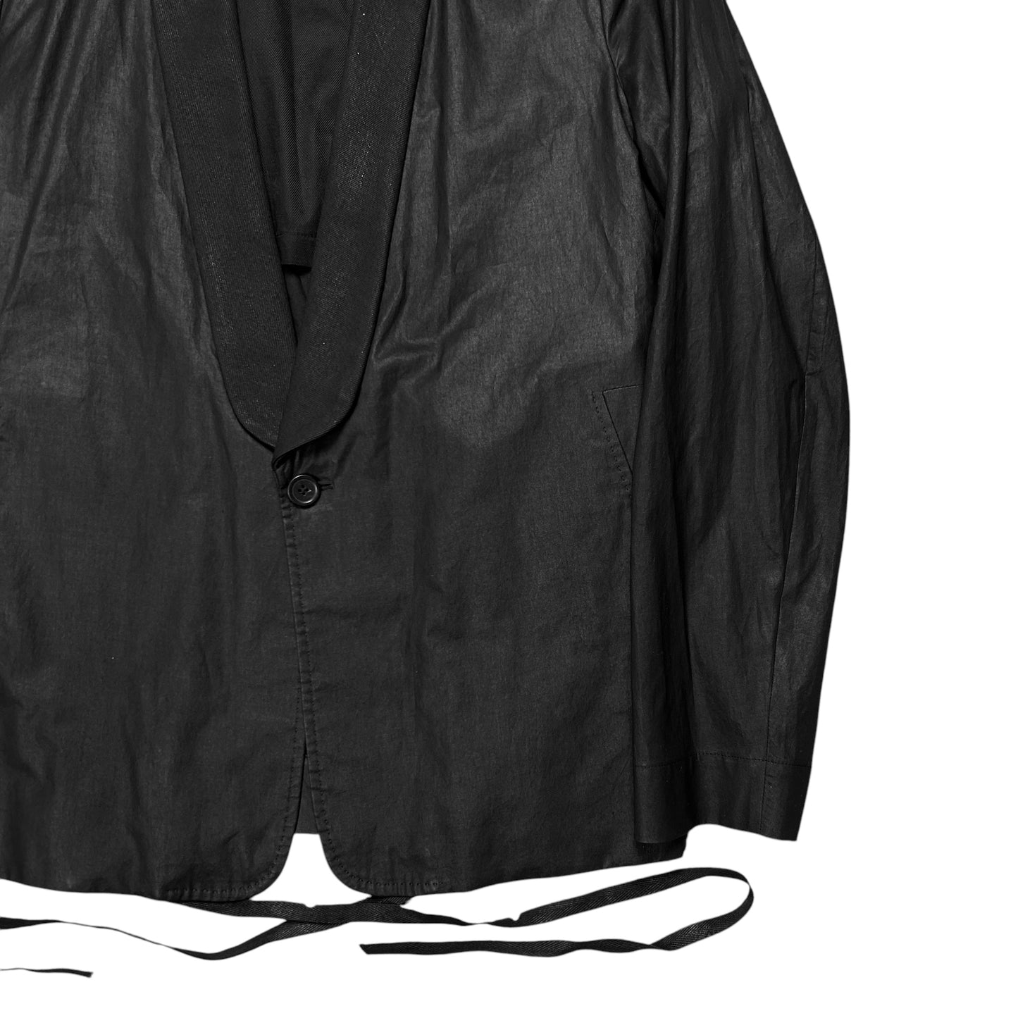 Ann Demeuelmeester Saina Waxed Shawl Blazer - SS23