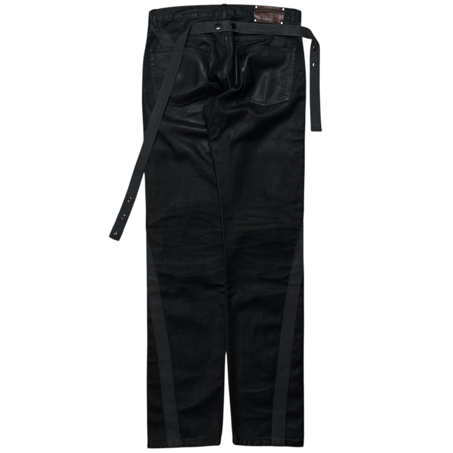 Dries Van Noten Waxed Bondage Jeans - AW14