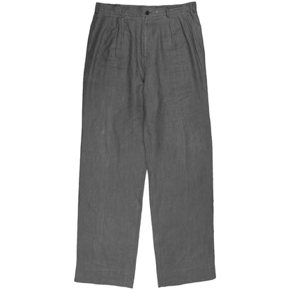 Yohji Yamamoto Pour Homme Waist Pleated Linen Trousers