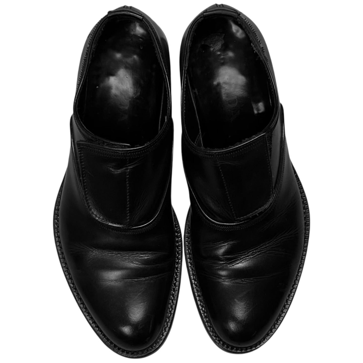 Prada Velcro Flap Derbies