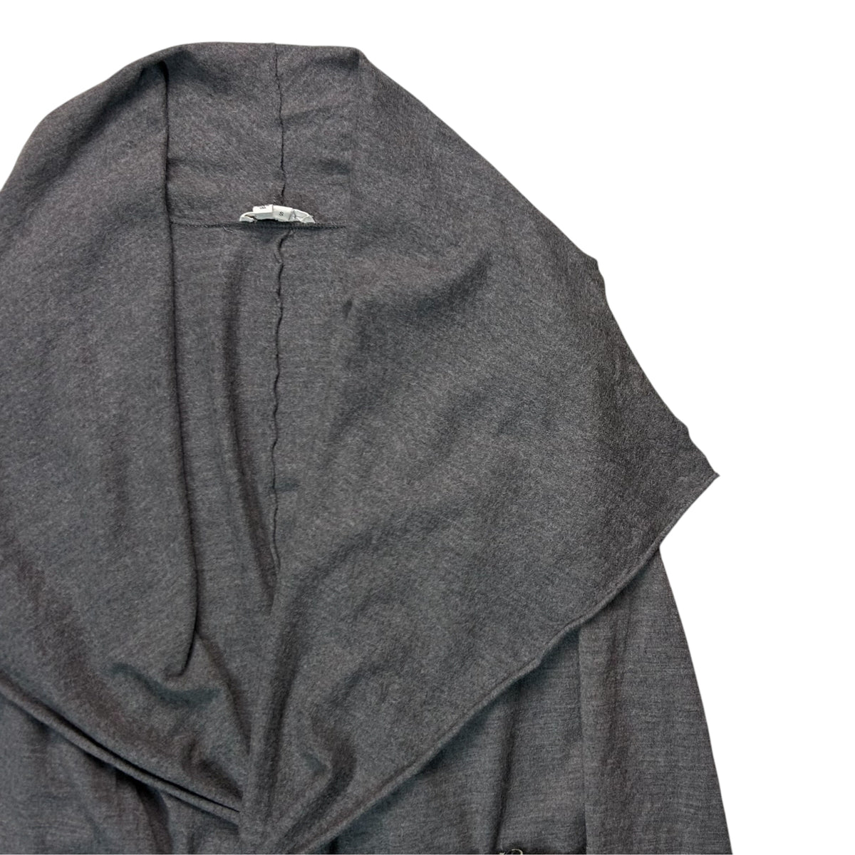 Helmut Lang Leather Belted Drape Cardigan - AW13