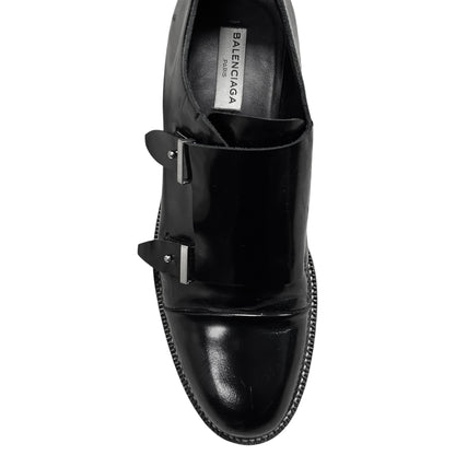 Balenciaga Contrast Sole Monk Strap Derbies - SS16