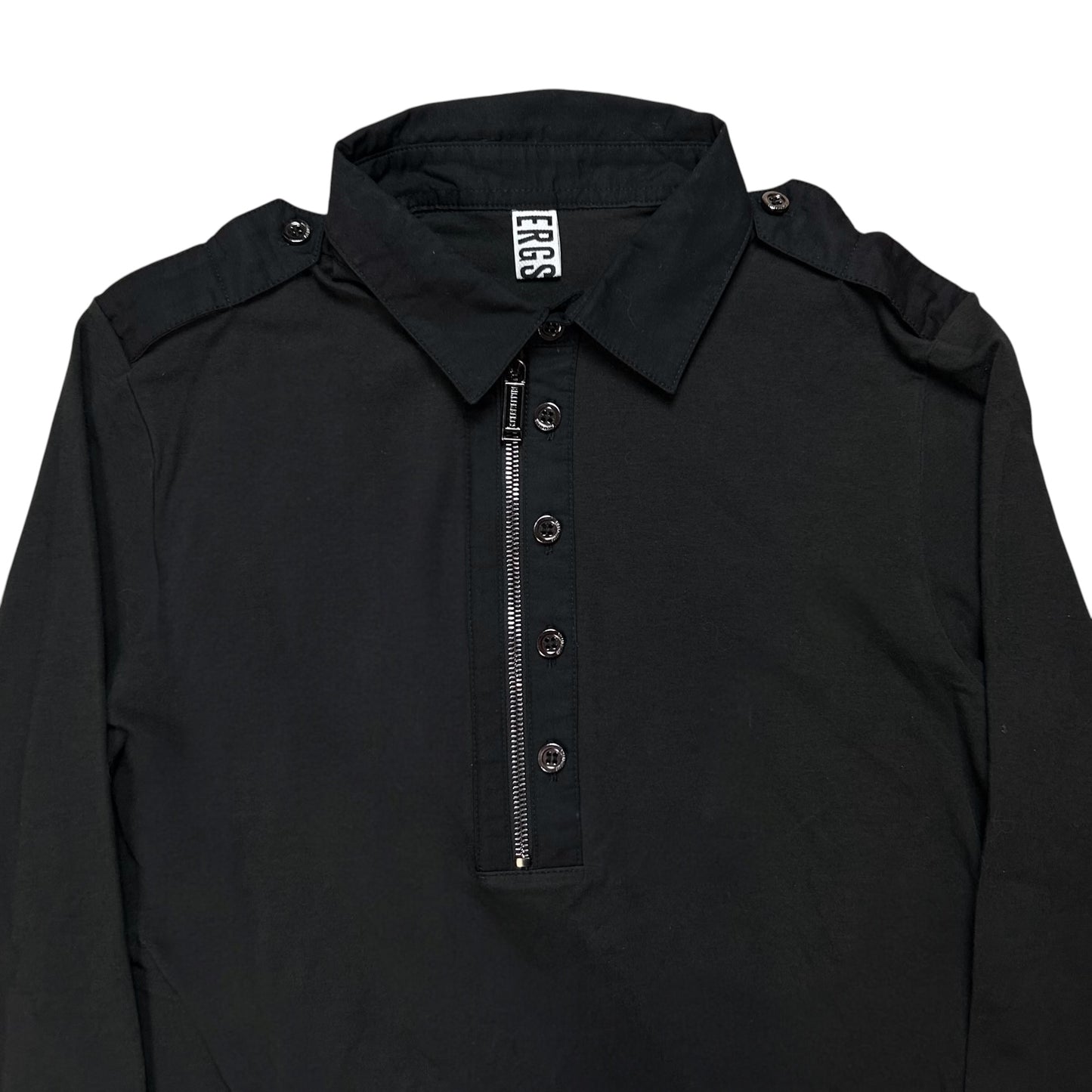 Dirk Bikkembergs Half Zip Military Button Top - AW10