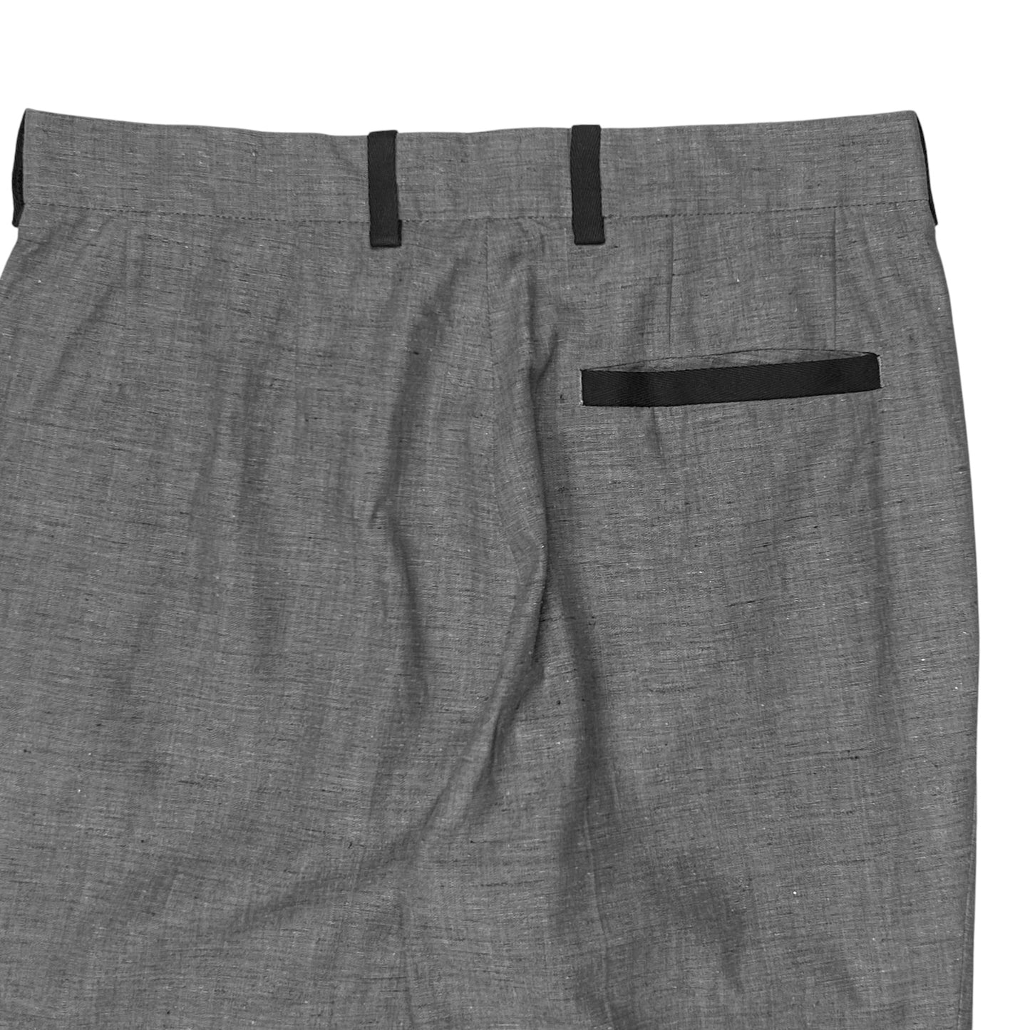 Balenciaga Contrasted Linen Flared Sample Trousers