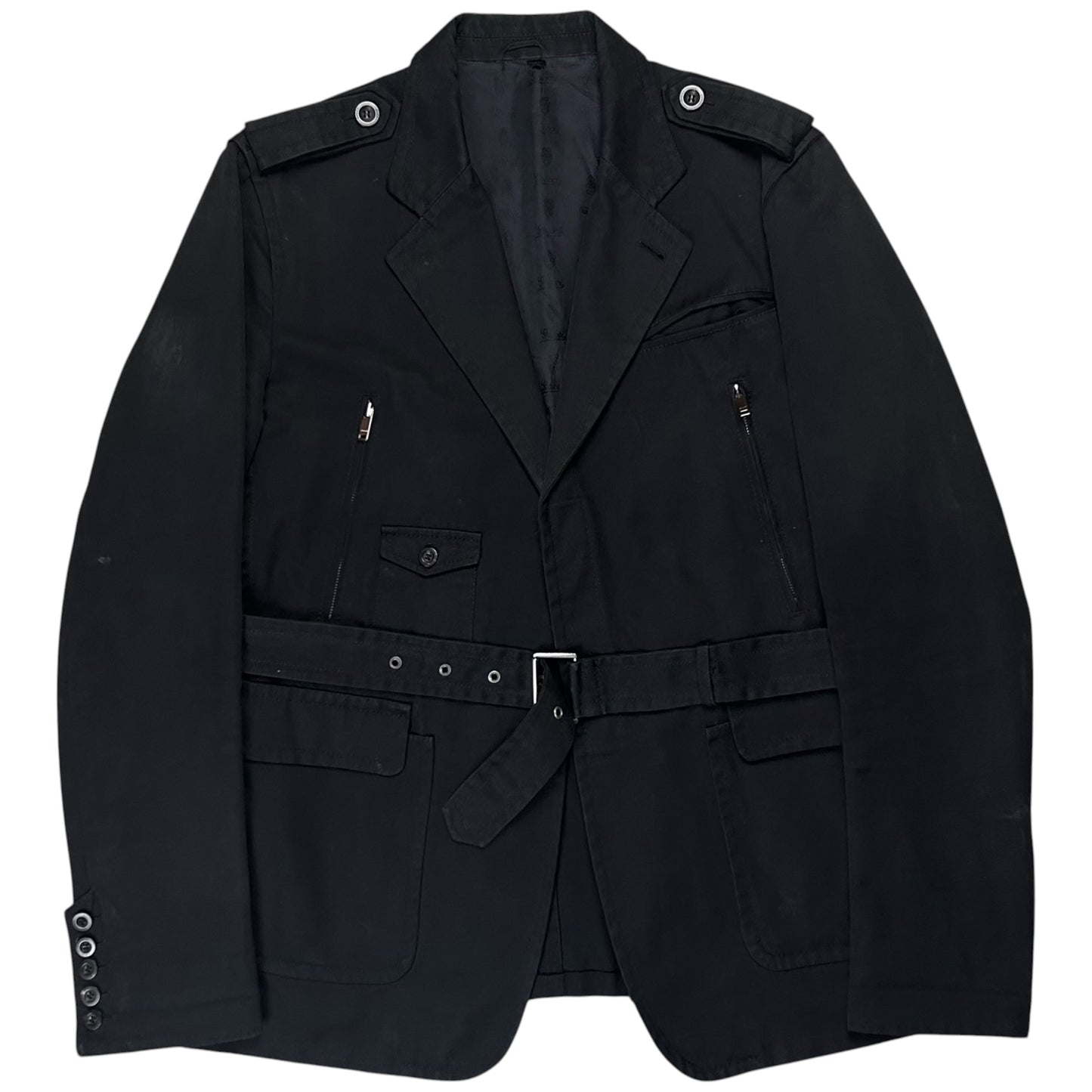 Gucci by Frida Giannini Belted Military Jacket - SS07