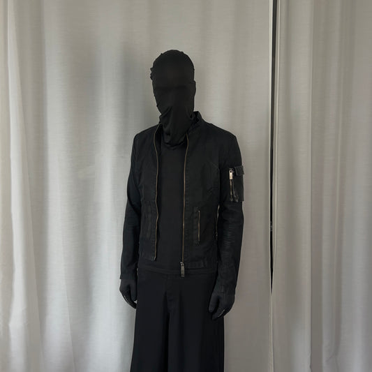 Dirk Bikkembergs Detachable Leather Pocket Work Jacket