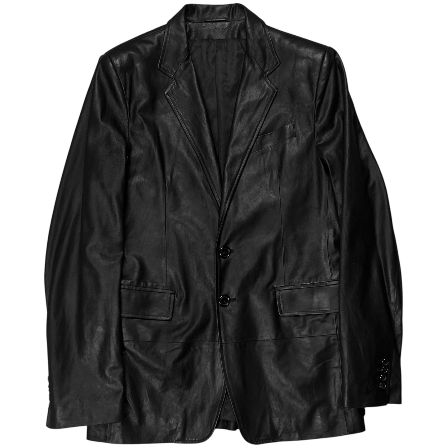 Ann Demeulemeester Leather Blazer