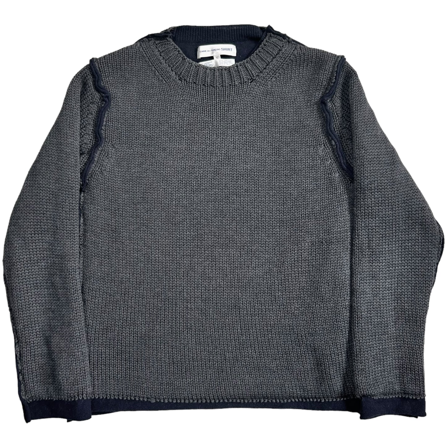 Comme des Garcons Shirt Knit Layered Sweater