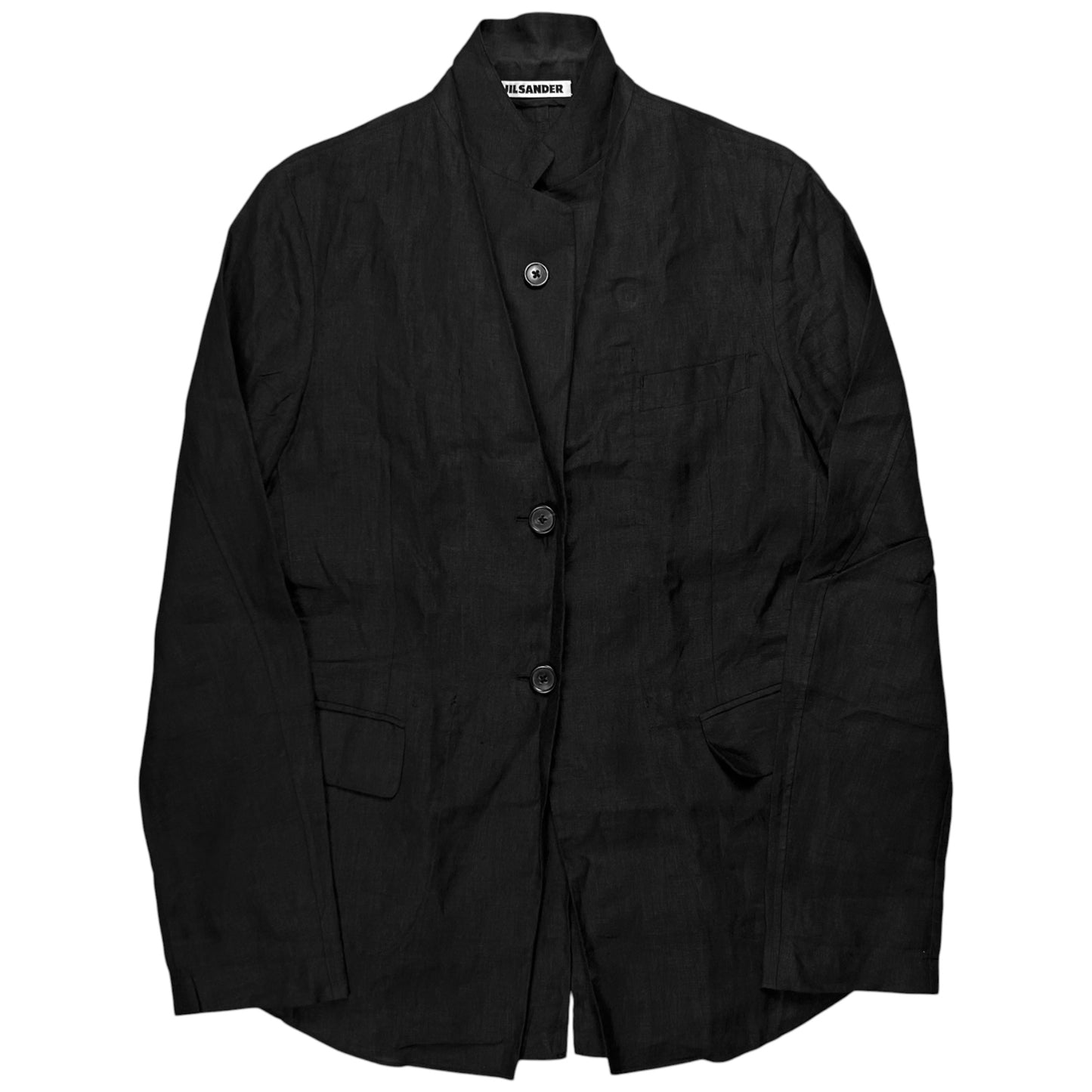 Jil Sander by Raf Simons Mandarin Linen Blazer - 00s
