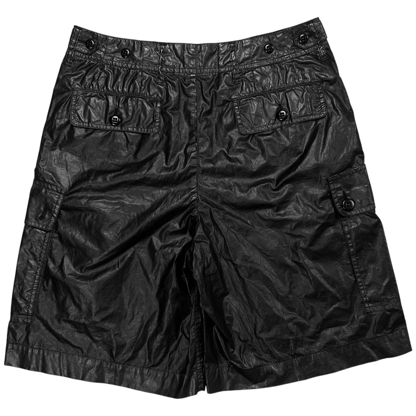 Dries Van Noten Glossy Cargo Shorts - SS20
