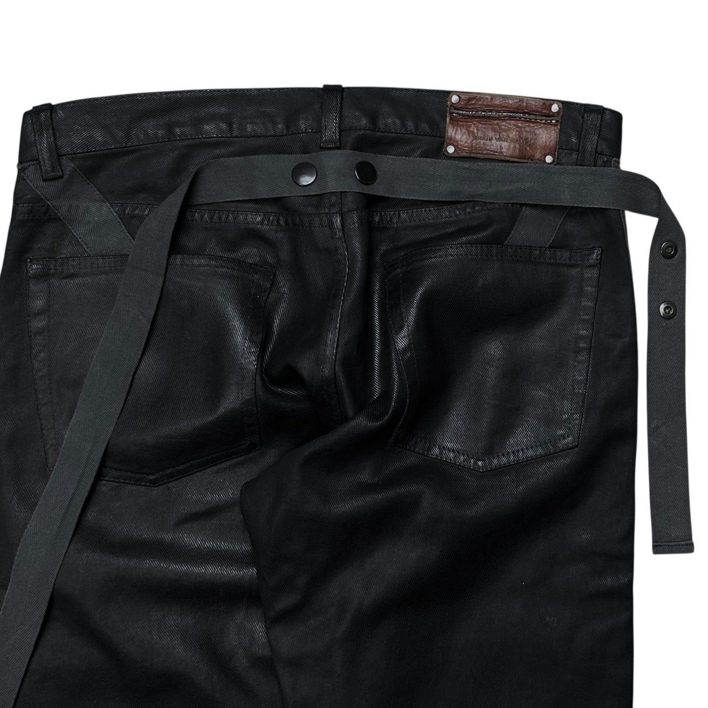 Dries Van Noten Waxed Bondage Jeans - AW14