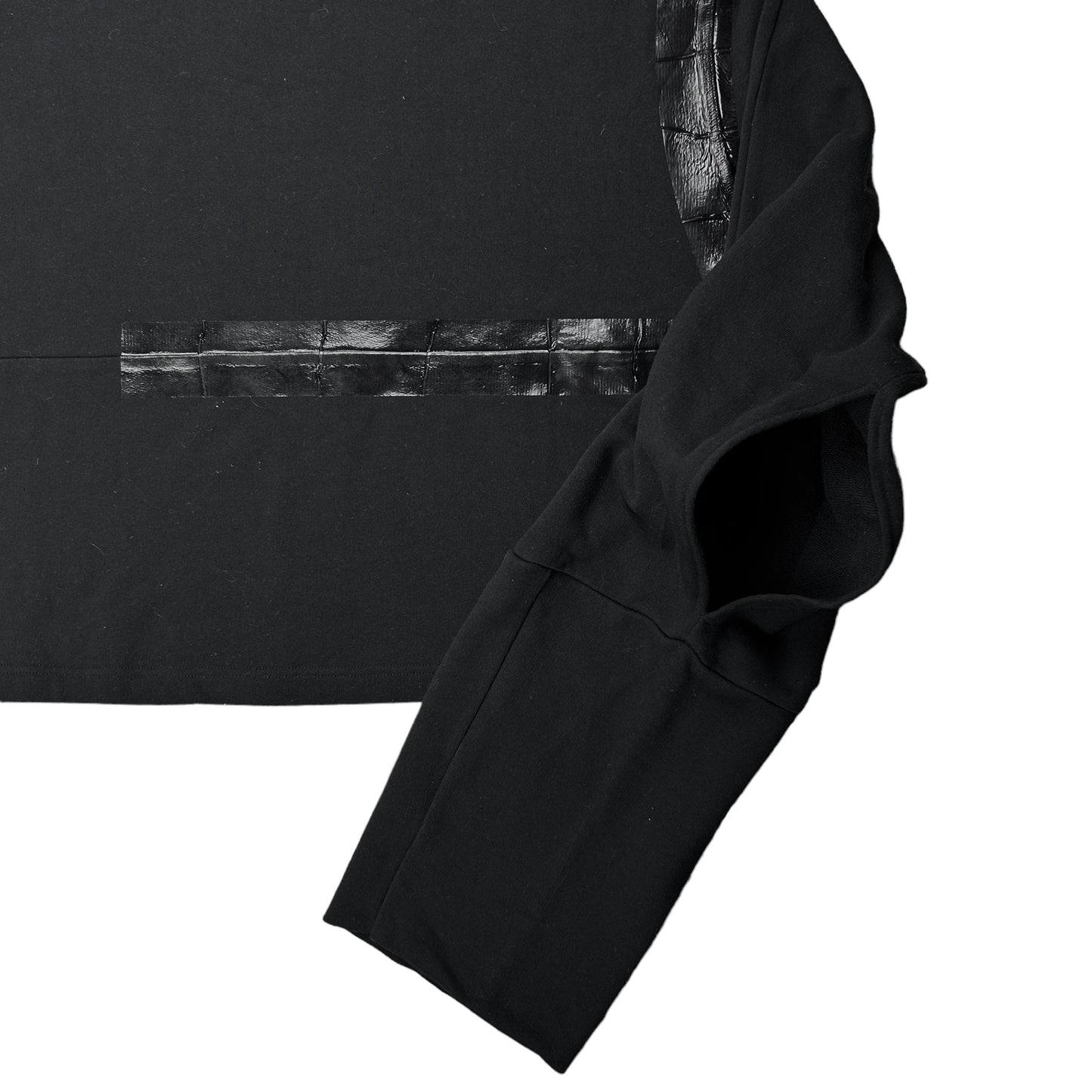 Raf Simons Cropped Asymmetric Tape Sweater - AW17