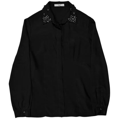 Prada Jewel Collar Silk Shirt - AW12