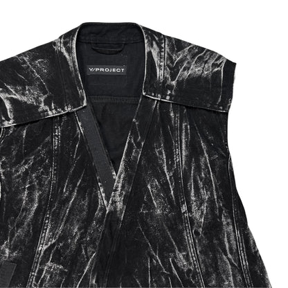 Y/Project Whisker Denim Velcro Vest - AW24
