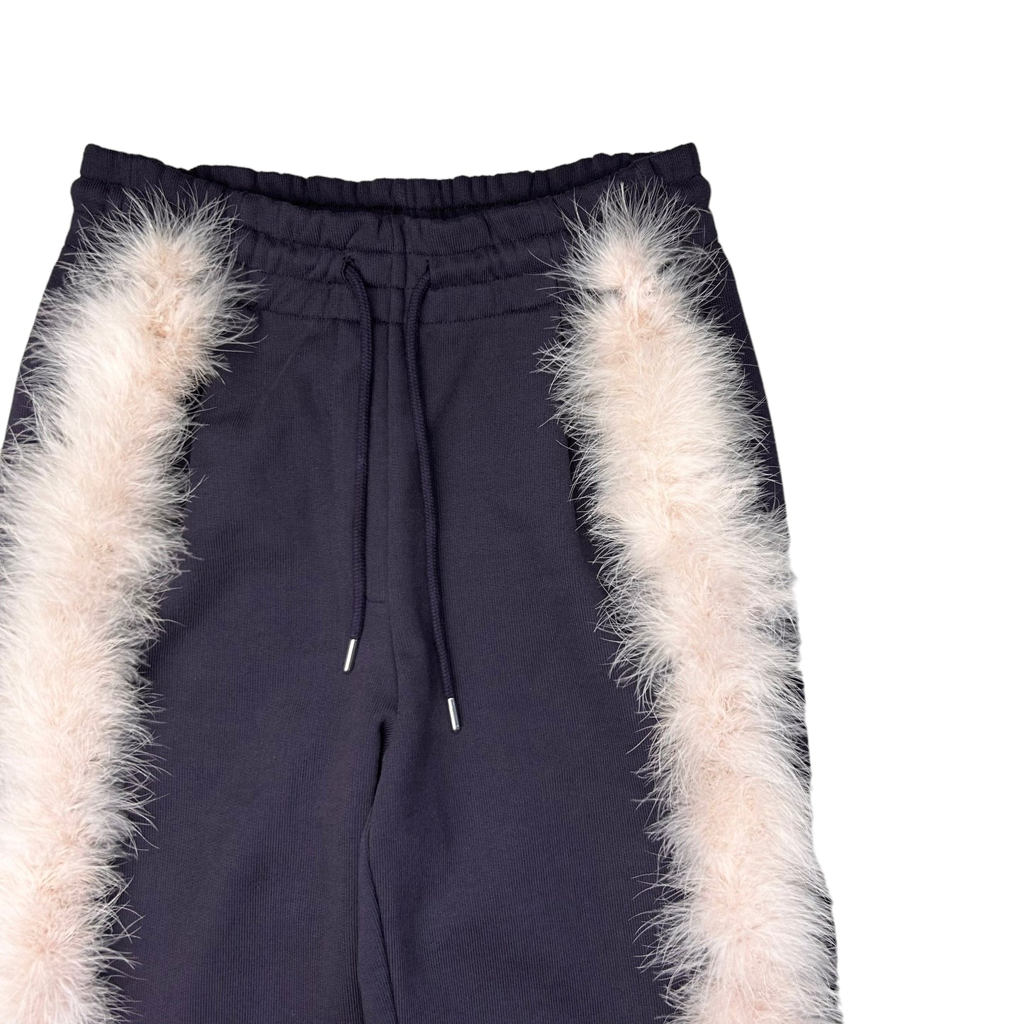 Dries Van Noten Feather Trimmed Hawkins Sweatpants - AW21