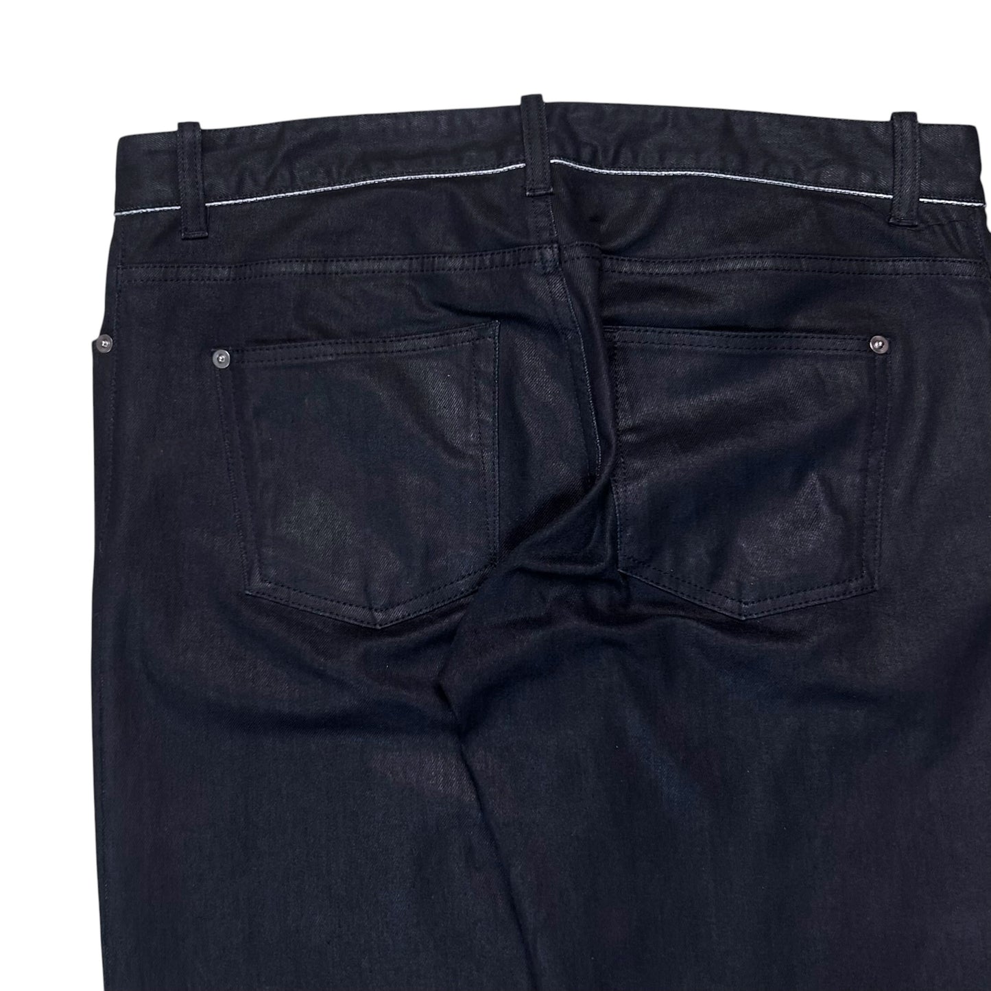 Balenciaga Waist Trimmed Waxed Jeans - SS13