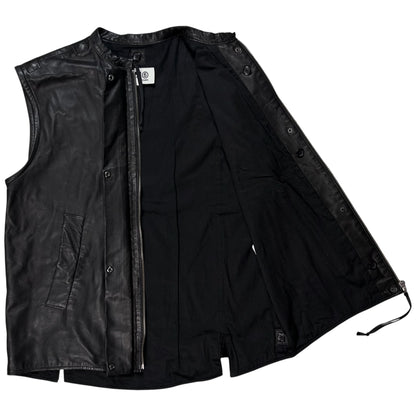 MM6 Maison Martin Margiela Tassel Moto Leather Vest - SS12