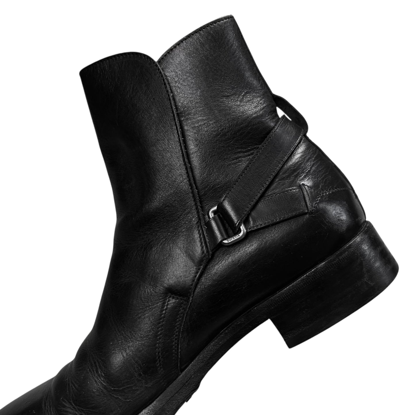 Prada Belted D-Ring Jodhpur Boots