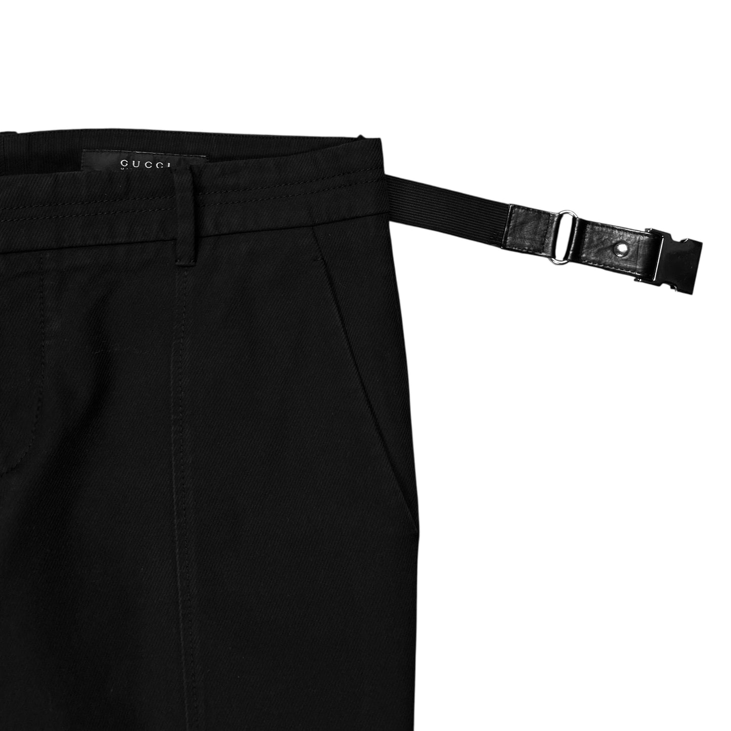 Gucci by Tom Ford Leather Harness Belt Pants - AW99