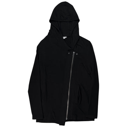 Helmut Lang Asymmetric Zip Rayon Hoodie - AW14