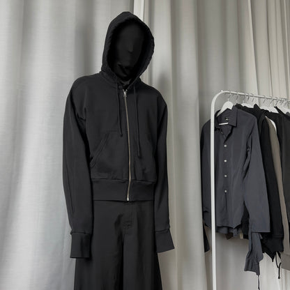 MM6 Maison Margiela Rib Panelled Zip Hoodie - SS23