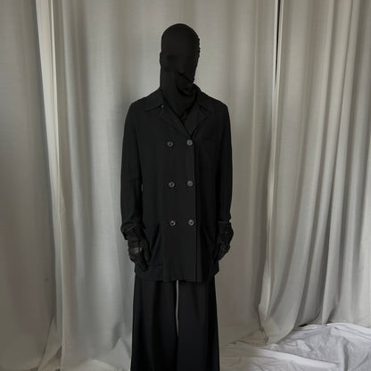 Ann Demeulemeester Double Breasted Fluid Rayon Coat - SS09