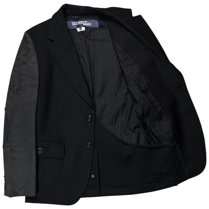 Junya Watanabe Man Comme des Garcons Blistered Leather Sleeve Blazer - AW16