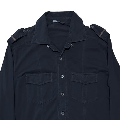 Gucci by Tom Ford Military Half Placket Shirt - 90s