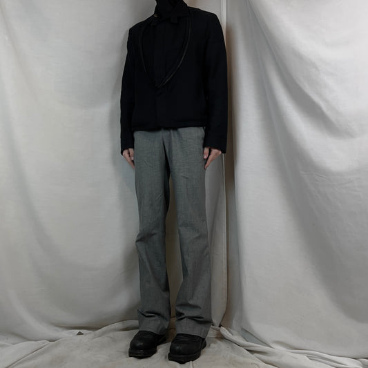 Balenciaga Contrasted Linen Flared Sample Trousers