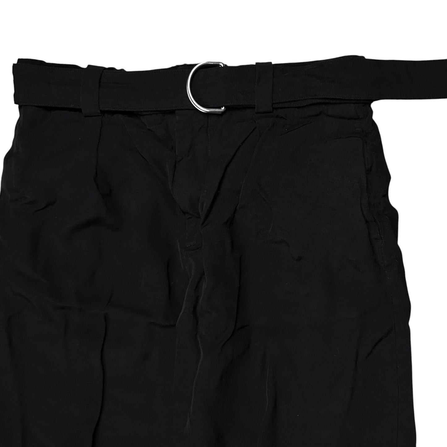 Jil Sander Wide D-Ring Belt Linen Pants - SS23