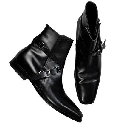 Prada Squared Jodhpur Strap Boots