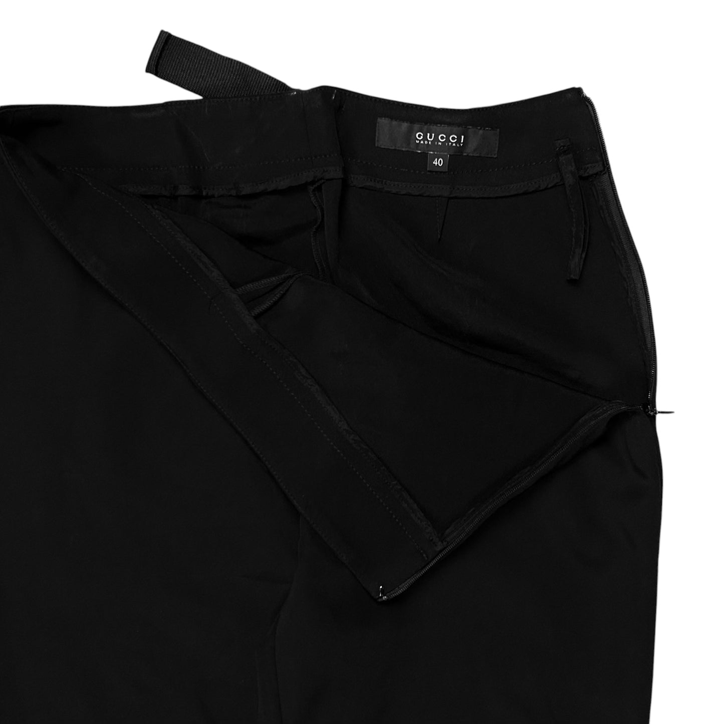 Gucci by Frida Giannini Belted Acetate Pants - AW09