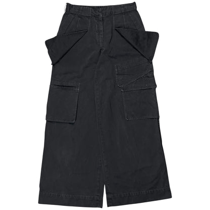 Dries Van Noten Wide Asymmetric Multi Cargo Pants